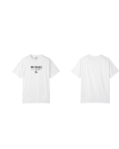 White "No Excuses" ZIZO T-Shirt