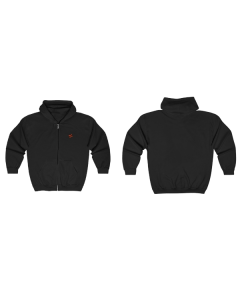 Black ZIZO Zip Up Hoodie (Coins)