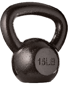 Cast Iron Kettlebell Weight - 15lbs