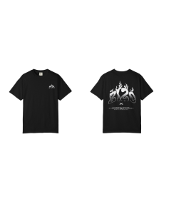 Black "Fire" ZIZO Logo T-Shirt